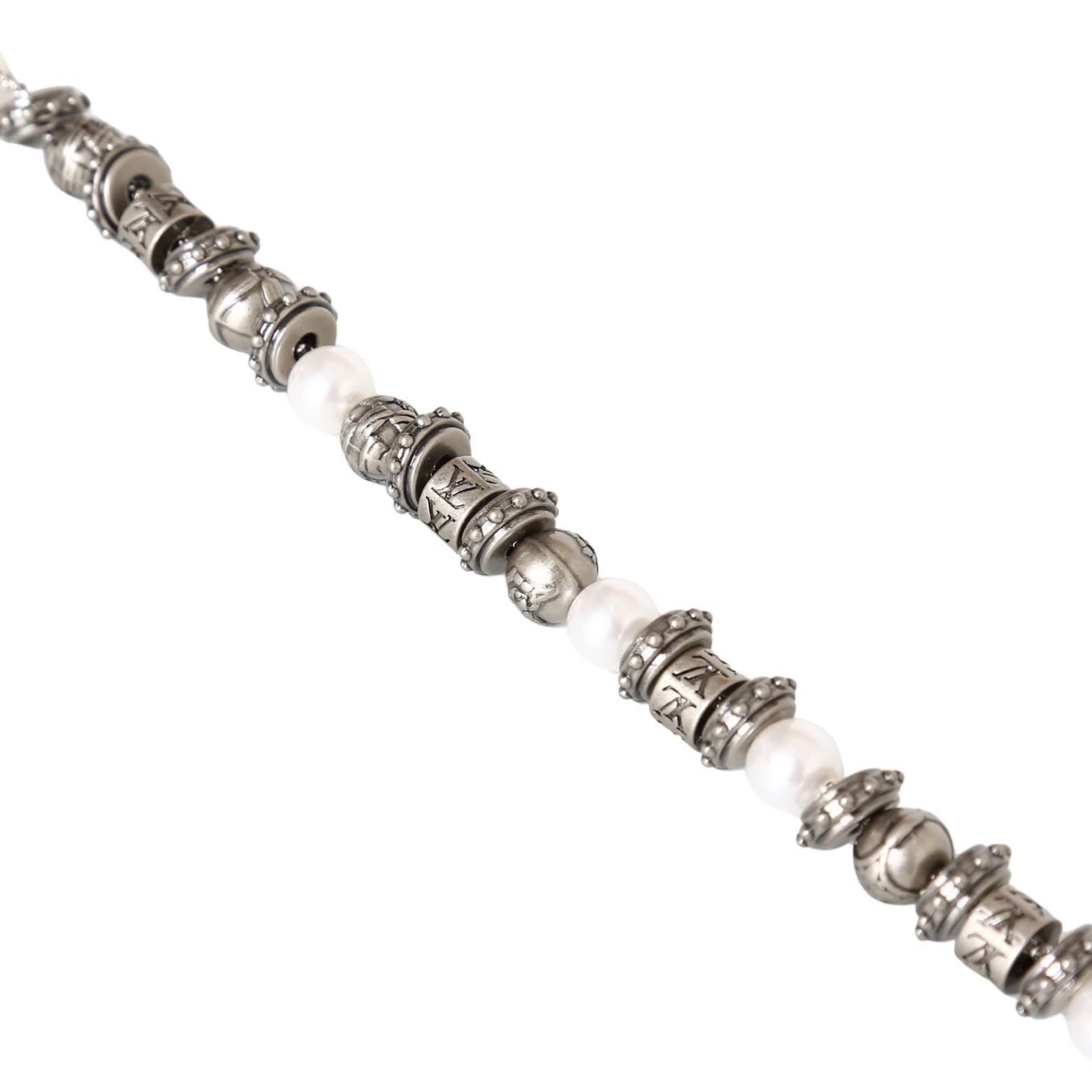 Louis Vuitton Silver Beaded Bracelet